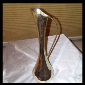 Small Vintage Pewter Bus Vase